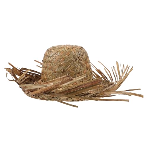 Parliky Sun Hat Hawaiian Straw Hat Hand Woven Beach Decorative Hat Outdoor Hat for Men Women Headwear Sun