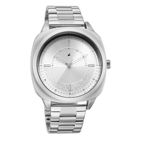 Image of Fastrack Stunners X Quartz Analog with Silver Dial Steel Stainless Steel Strap Watch for Men - 38161SM02