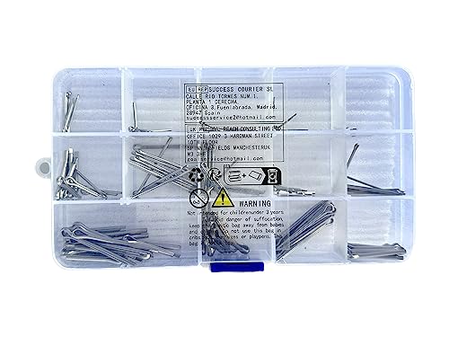 150 Pz Coppiglie Spaccate Cotter Pin, Acciaio Inox...