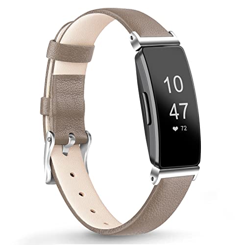 Bracelet en cuir pour Fitbit Inspire 2 avec finitions élégantes