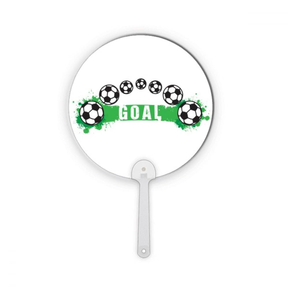Ventilador redondo de plástico para manualidades de fútbol y decoración de eventos deportivos