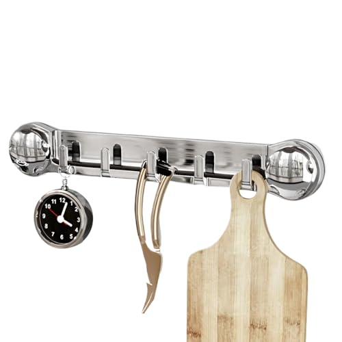 Raxove Gancho de pared – Percha montada en la pared | Gancho flotante para llaves – 5 perchas de entrada – Flota en la pared con fuertes ventosas para dormitorio