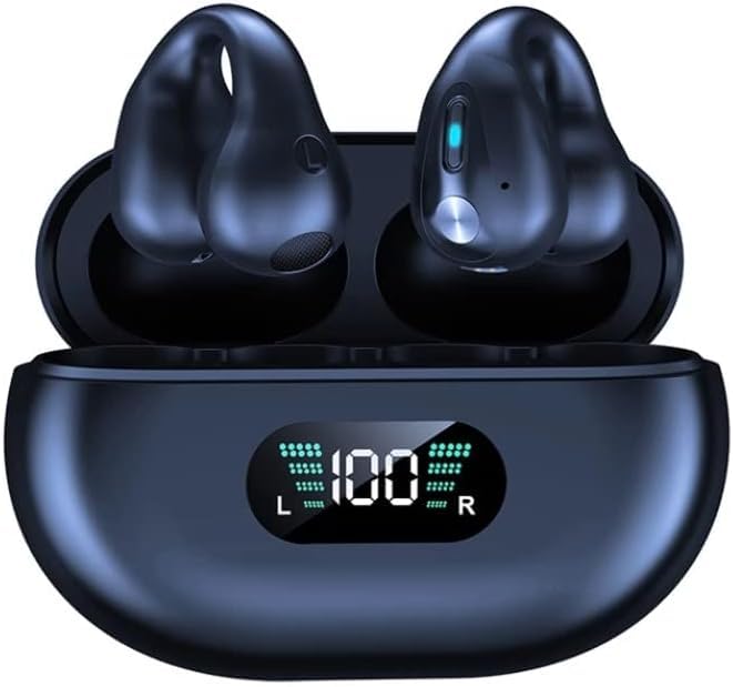 Oraolo Auricolari Aperti Bluetooth 5.3, Design A Clip, ENC Per Chiamate, 24h Di Autonomia E IPX5, Per Sport E Outdoor