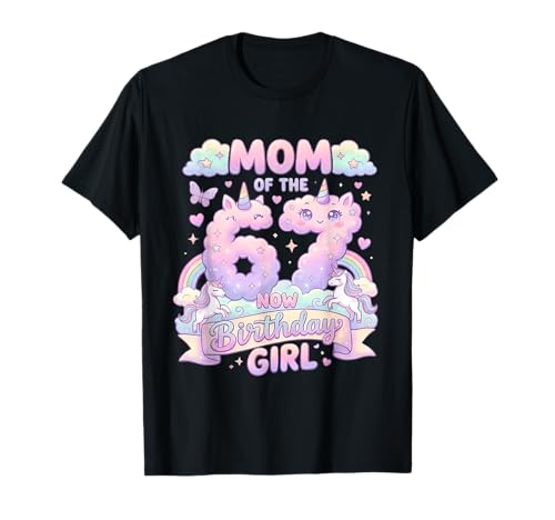 Mom 67 Meme Birthday 7 Years Old Watercolor Pastel Rainbow T-Shirt