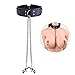 BDSM Collar Nipple Clamps Bondage - Utimi Soft Leather Bondage Collar and Adjustable Comfort Nipple Clamps & Metal Rivet Reinforcement Set for Men, Women, Couples Bedroom Bondage Sex Toys