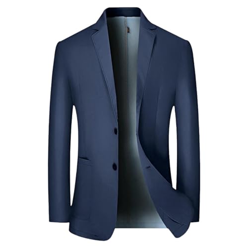 Blazer décontracté d'été en soie glacée homme veste légère