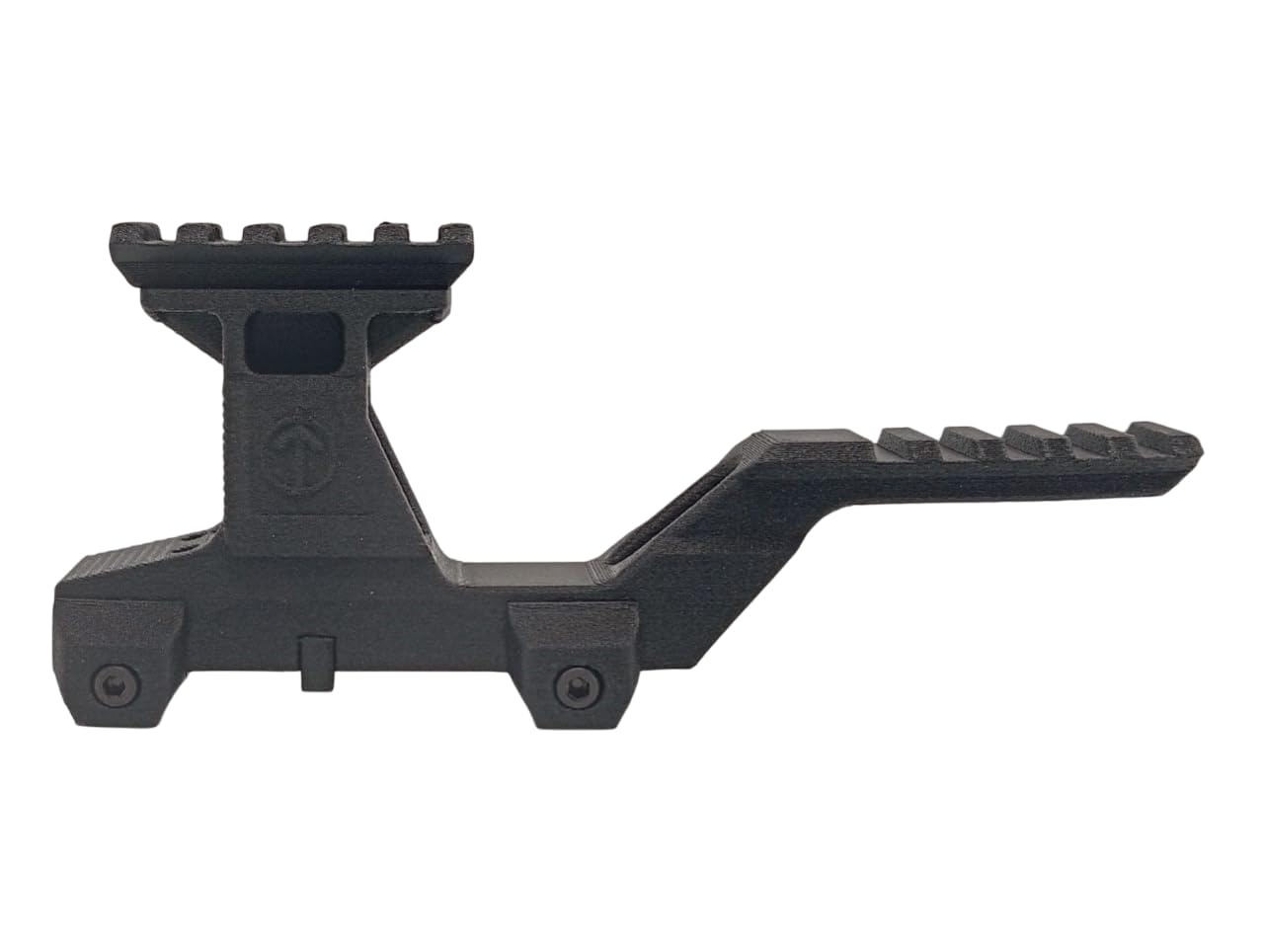 Viking Monture Hydre Riser Mount avec Rail Picatinny pour Red Dot et an/PEQ - Type Kit Lerna Mount Airsoft - Polyamide avec Fibre de Carbone - Augmente la Hauteur de Vision pour CQB, IPSC