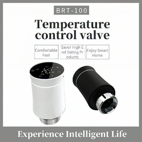 Zigbee Radiator Thermostat Valve Head Programmable Smart Radiator Valve Thermostatic Compatible Alexa Google Home Tuya Smart Life APP (Not Include Gateway)