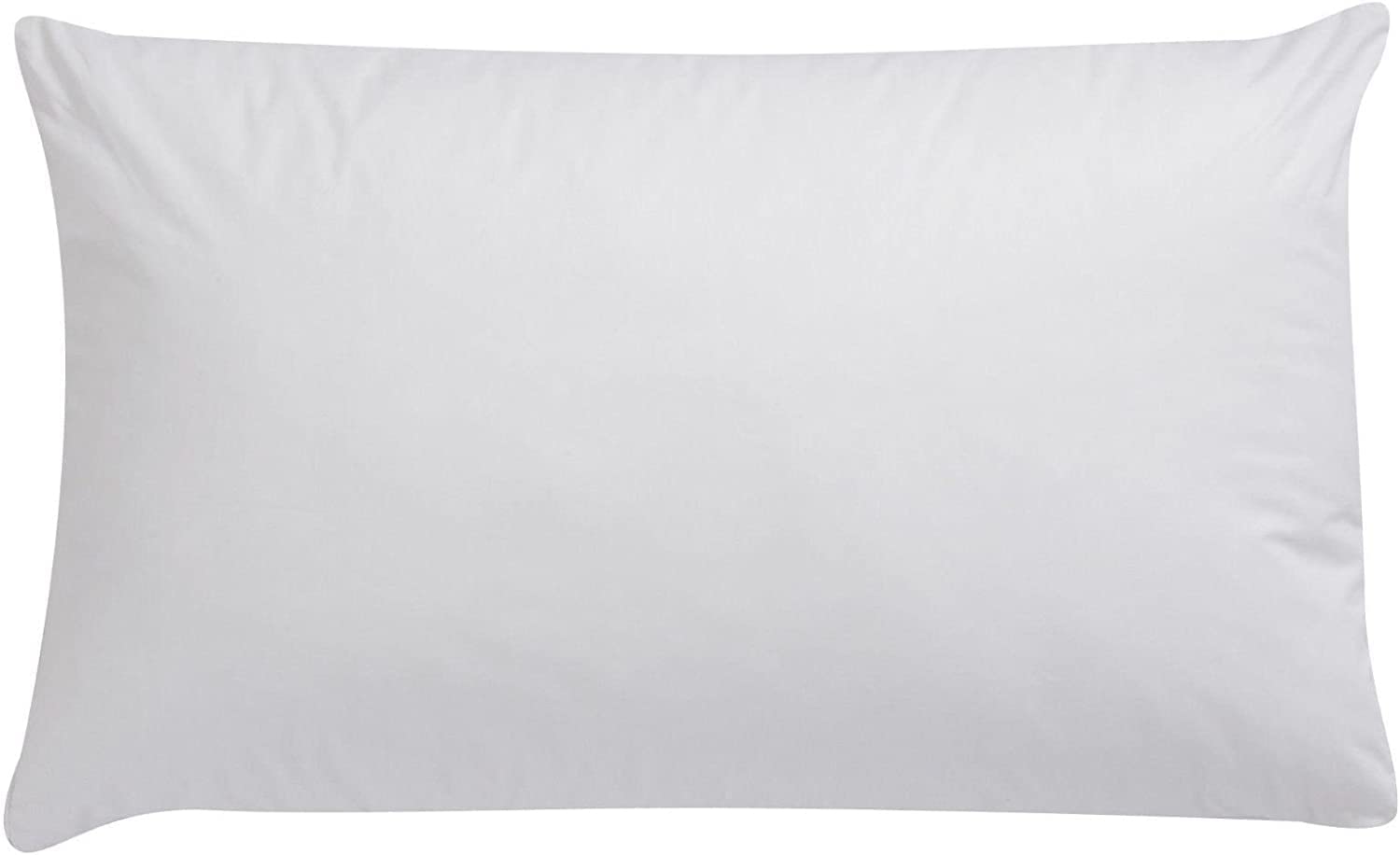R&Z White Plain Dyed Polycotton Cot Bed Pillow Pair Case (White)
