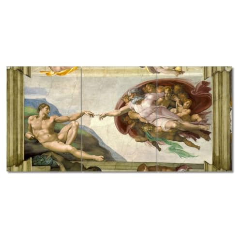 Toile La création d'Adam salon : sublimation murale grand format