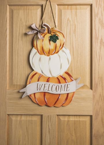 Mud Pie Thanksgiving Pumpkin Stack Door Hanger