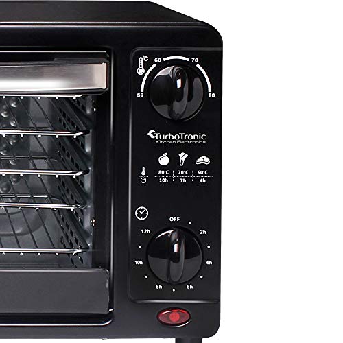 TurboWave BIO Dörrgerät ab 30°C - komplett aus Metall, 14 Liter, 5x Einlegeboden, 30°C bis 80°C, inkl. Timer und Rezeptheft – Bild 8