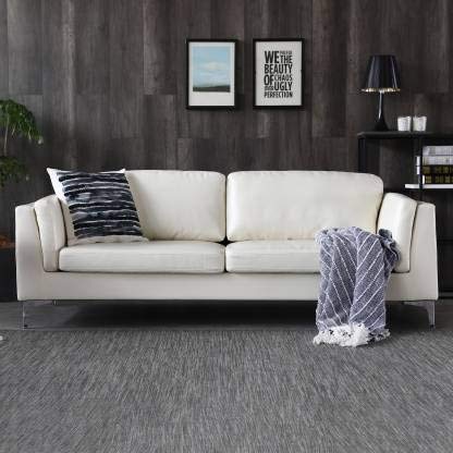 FUNTERIOR® AVANTLEY 3 Seater Leatherette Sofa Set White-image-20