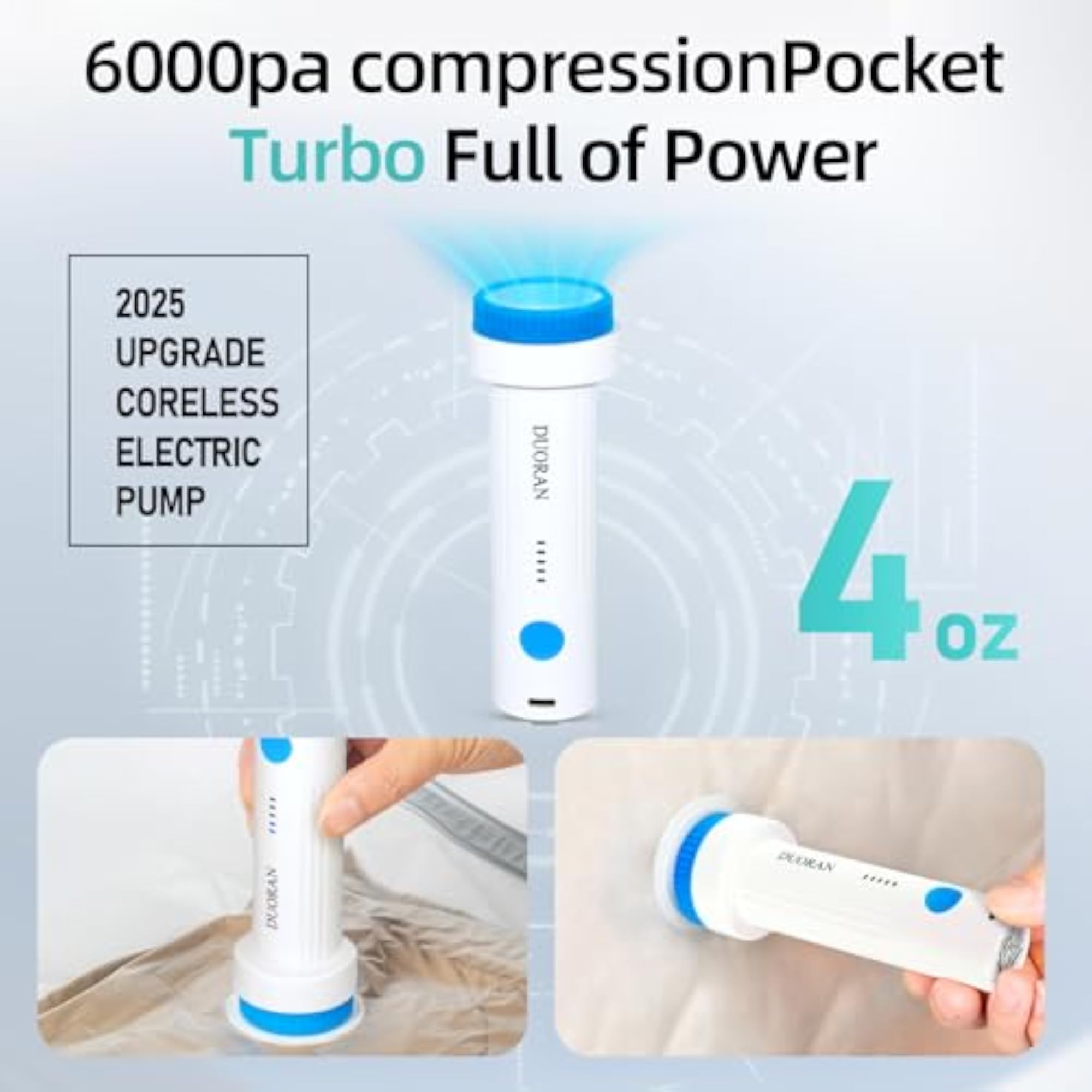 Electric Vacuum Pump for Compression Bags