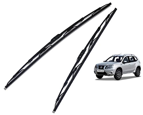 Image of Euro Care Metal Type Wiper Blade Compatibility with Terrano Windshield Car Wiper Blade Size D-20,P-20