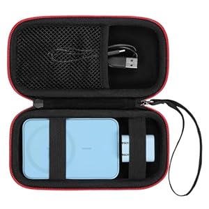 SnawikiBag 8262 Tragbare Akkuhülle Schwarz-Rot