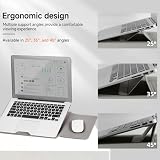 YealRed Pokrowiec na laptopa 38.1–40.6 cm do MacBooka/iPada/Surface/Lenovo/HP i innych laptopów, skóra PU, ze stojakiem + podkładką pod mysz, odporny na zarysowania, wodoodporny, z kieszenią na