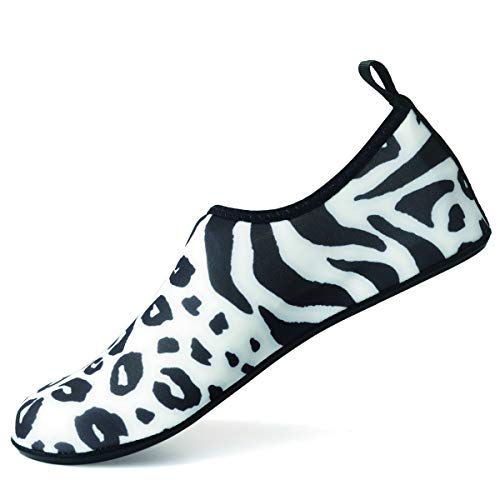 AUXDIQ Schwimmschuhe Badeschuhe Aquaschuhe Surfschuhe Wasserschuhe Strandschuhe Barfuß Schnell Trocknend für Damen Herren Kinder Cover