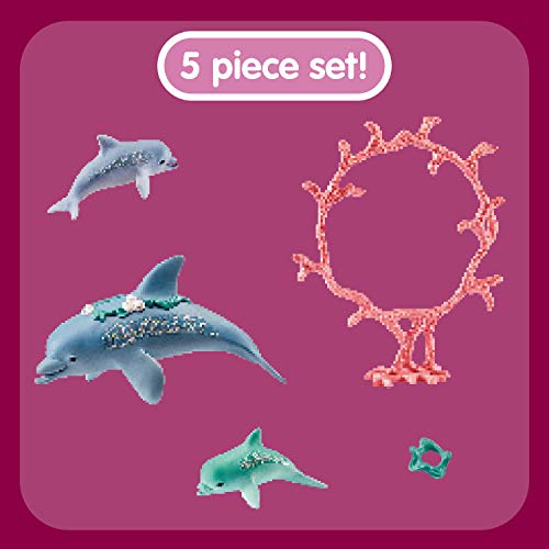 Schleich 41463 bayala Spielset - Delfin-Mama mit Babies, Spielzeug ab 5 Jahren – Bild 3