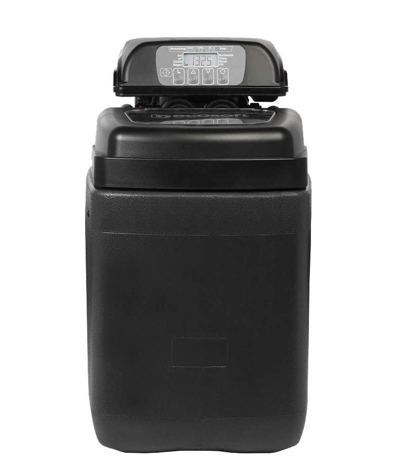 Ecosoft Pink 100 water softener | descalcificador compacto para agua dura | válvula digital volumétrica de bajo consumo | instalación bajo fregadero | protección contra cal