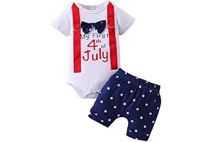 1st 4th of July Baby Boy Gentlemen Independence Day Clothes