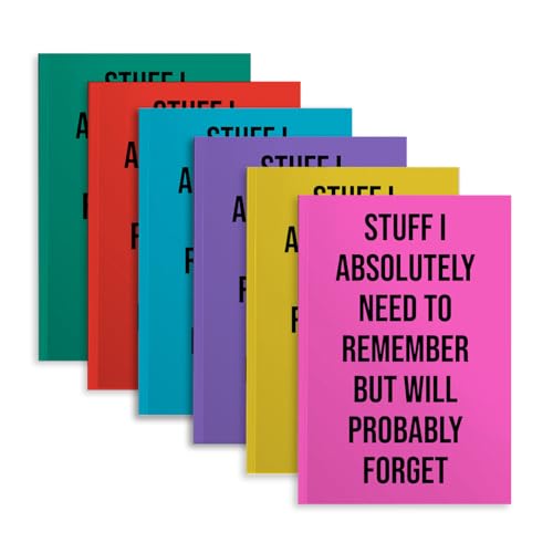 Lot de 6 carnets de notes contre le stress au travail