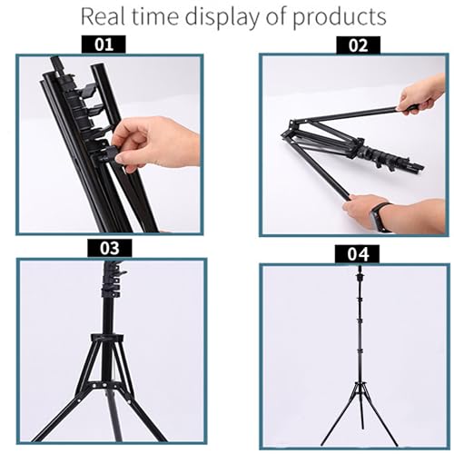 Wig Stand Tripod Metal Adjustable Foldable Mannequin Head Stand, Upgrade Adjustable Wig Stand Tripod, Mannequin Stand for Cosmetology Hairdressing Training