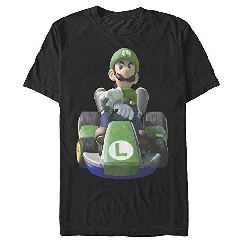 T-Shirt Luigi Drivin Nintendo vêtement homme geek manche courte