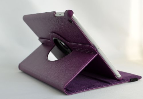 FlyOrigin iPad Case 9.7 Inch, Cover for iPad 6/Air 1-2 (2016-18), Smart Sleep Wake 360° Rotation, Purple - Image 3