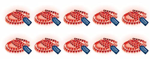 Crompton 5 Meter Strip Light Red 300 LEDs (Pack Of 10) (Without Driver) For Rs. 2237 @ 75 % Crompton 5 Meter Strip Light Red 300 LEDs (Pack Of 10) (Without Driver) For Rs. 2237 @ 75 %