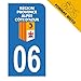 HADEXIA Autocollant Stickers Plaque immatriculation Scooter Moto département 06 Alpes-maritimes Logo Région Provence PACA