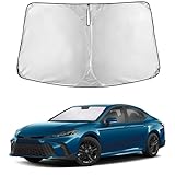 EcoNour Windshield Sunshade Compatible for Toyota Camry 2025 2026, Hybrid, LE, SE, SE Nightshade, XLE, XSE, TRD, Sun Visor for Front Windshield Sun Shade Cover, UV Heat Protector, Car Accessories