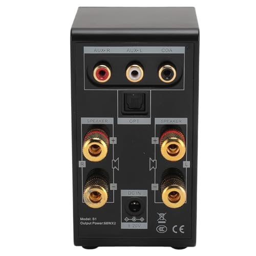 Wzmacniacz Mocy Audio Bluetooth 5.0, Amplituner Stereo HiFi o Mocy 200 W z USB, Dwukanałowy Bezprzewodowy Głośnik o Mocy 100 W + 100 W, Wzmacniacz do Samochodowego Baru Domowego