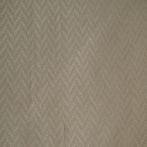 Image of 243 cm (8 ft) Waterproof Shower Curtain with Eyelets | Window Polyester Fabric Zigzag Design | Brown Colour | (Pack of 4) | Waterproof Fabric Bathroom Shower Curtain | 243 L x 121 W cm