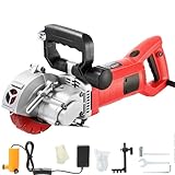 Mauernutfräse mit Laser Schlitzfräse 4200 W, Mauerfrase Wandfräse 6500 U/min, Schnittbreiteneinstellung bis 42 mm, Schnitttiefe bis 41 mm, Softstart