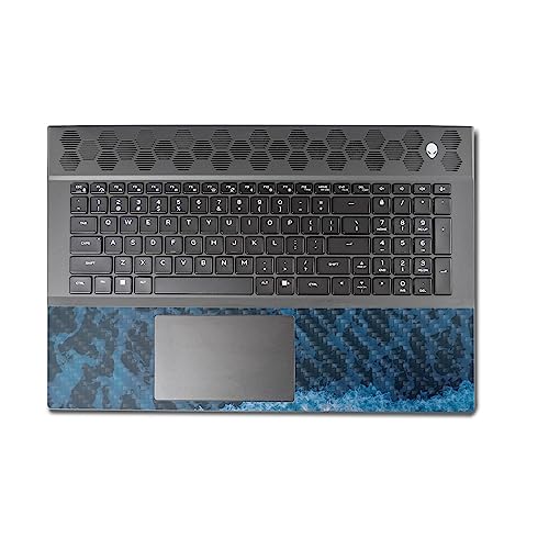 Image of MightySkins Carbon Fiber Skin Compatible with Alienware M18 R1 (2023) Full Wrap Kit - Ocean Waves | Protective, Durable Textured Carbon Fiber Finish | Easy to Apply & Change Styles | Made in The USA