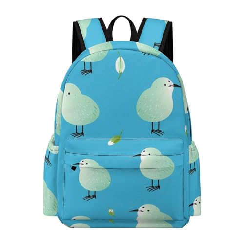 Kiwi Bird Backpack Printed Laptop Backpack Carry on Backpack Casual Shoulder Bag for Women Men