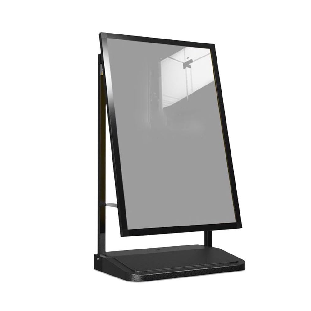 Marco para letrero resistente al viento Soporte para letreros de exterior resistente al viento para carteles Marco de aluminio a presión Base de agua de LDPE resistente(Black,63.5x40x143.5cm)