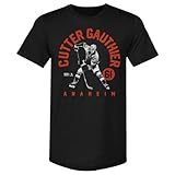 500 LEVEL Cutter Gauthier Men's Premium T-Shirt - Cutter Gauthier Anaheim Retro Arch WHT (Tri Black, Medium)