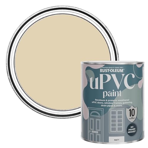 Rust-Oleum Peinture Beige pour Portes & Fenêtres en PVC, Finition Mate - Sandhaven 750ml