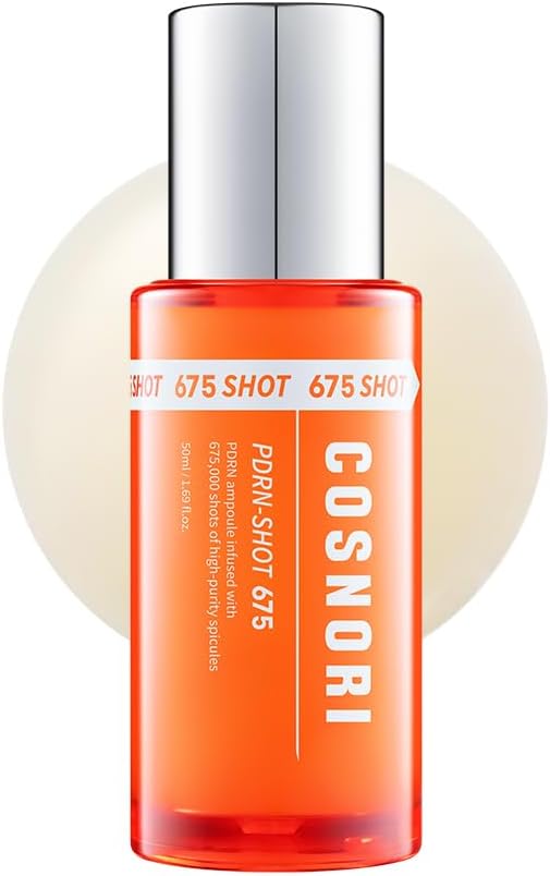 COSNORI PDRN-Shot 675 - Korea Facial Serum with 675,000 high purity spicules - Salmon-Derived PDRN 5,000 PPM - Glow, Firm-Looking & Even Texture Care - Korean Skin Care (50ml / 1.69 fl. oz.)