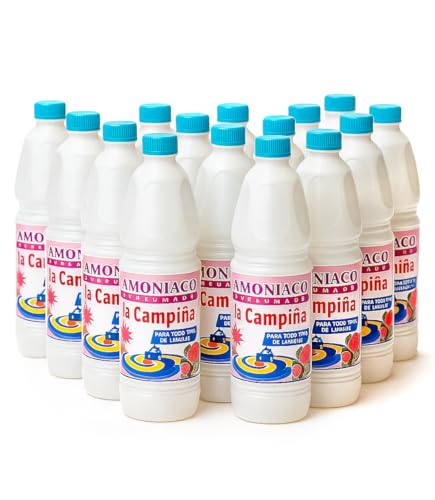 Amoniaco Perfumado Pack Ahorro 3 Litros Limpieza Potente Multiusos Desengrasa Desinfecta Superficies Baños Cristales Cocina Eliminador Olores Uso Profesional Hogar Aroma Fresco (15 LITROS)
