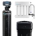 Aquasure 32,000 Grains Whole House Water Filter Bundle with Automatic Digital Metered Control Softener and 75 GPD RO Reverse Osmosis Drinking System | Removes Hardness | Ideal for 1-3 bathrooms