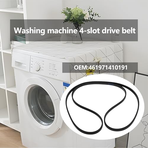YINETTECH 1 Stück elastischer Antriebsriemen für Waschmaschine Keilriemen 4 Rippen Riemenumfang 1238 mm Breite 9 mm kompatibel mit Hanseatic kompatibel mit Bauknecht kompatibel mit Whirlpool