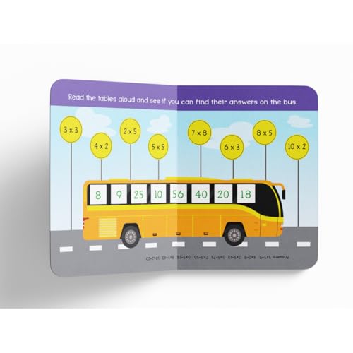 My First Padded Board Book of Times Table – Multiplication Tables from 1 to 20: Brightly Illustrated Math Learning Book for Kids | Helps Build Strong Foundation in Numbers & Arithmetic | Durable Educational Book for Ages 6–8 Years