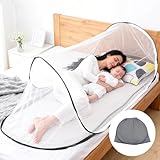 200 x 80 x 56 cm Mosquitera Portátil para Viajes y Camping - Cama Familiar Desplegable y Plegable