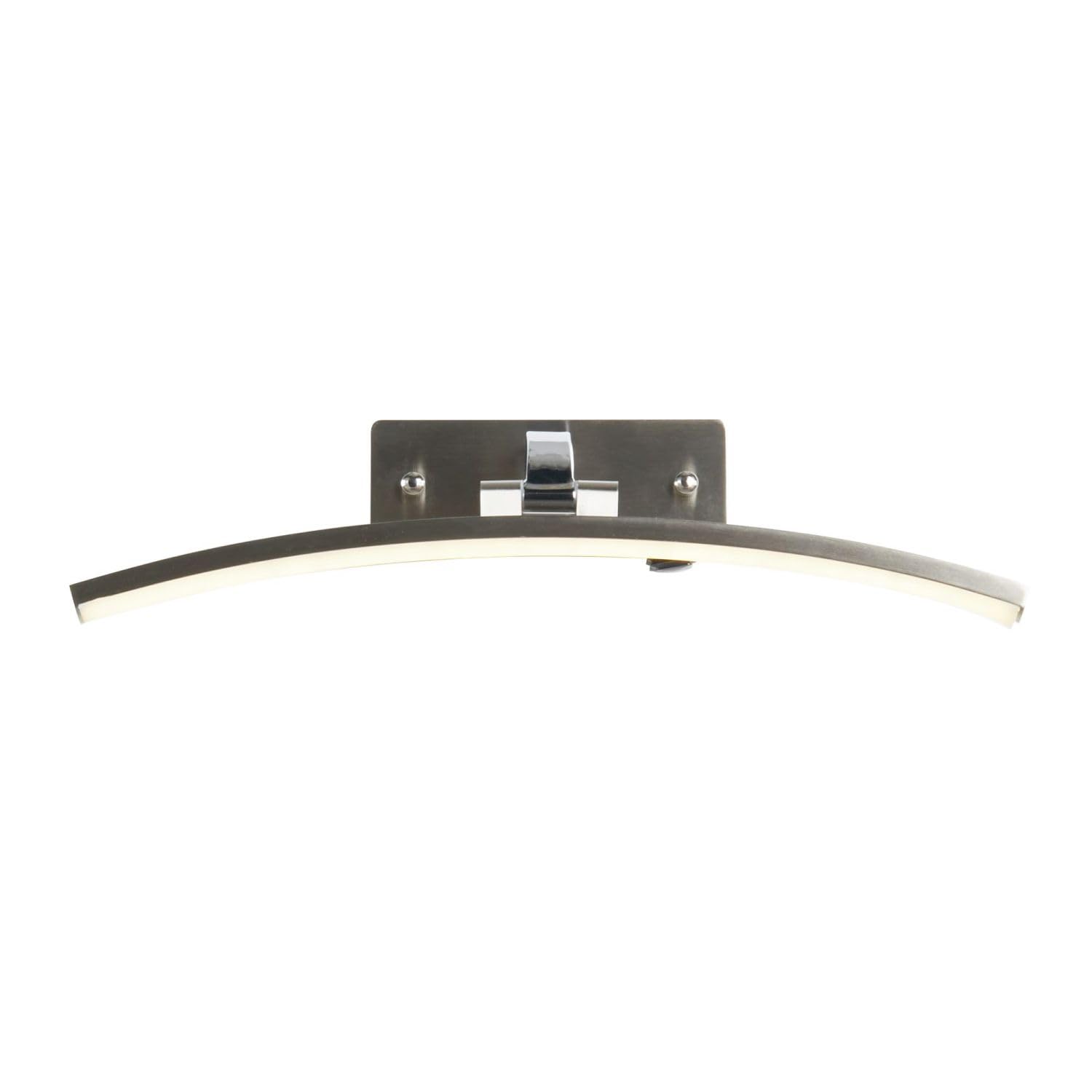 Lampada da parete a LED con interruttore L: 40 cm in argento 3000 K 503 lm bianco caldo regolabile metallo moderna lampada da quadro soggiorno specchio luce bagno