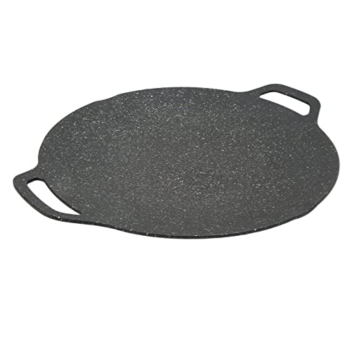 Parrilla Coreana para Barbacoa, Parrilla Coreana con Revestimiento Antiadherente de 6 Capas, Parrilla Redonda para Barbacoa para Inducción, Estufa de Gas, Estufa Eléctrica, (34cm)