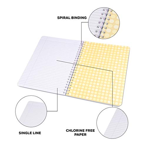 Classmate Pulse 6 Subject Spiral Notebook - Pack of 1 | Single Line | 300 Pages | A4 - 29.7cm x 21.0cm | Attractive Cover Designs | Soft Cover | Notebooks for College Students (Image - 6)