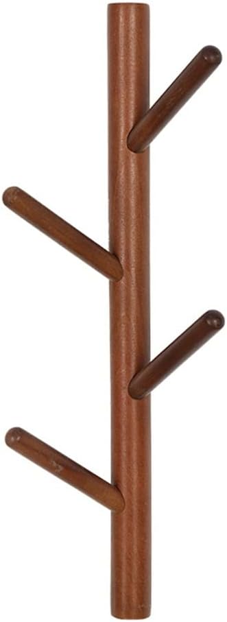 Handmade Branch Natural Wood Hanger wall Mounted Heavy Duty Nail Hook(D)